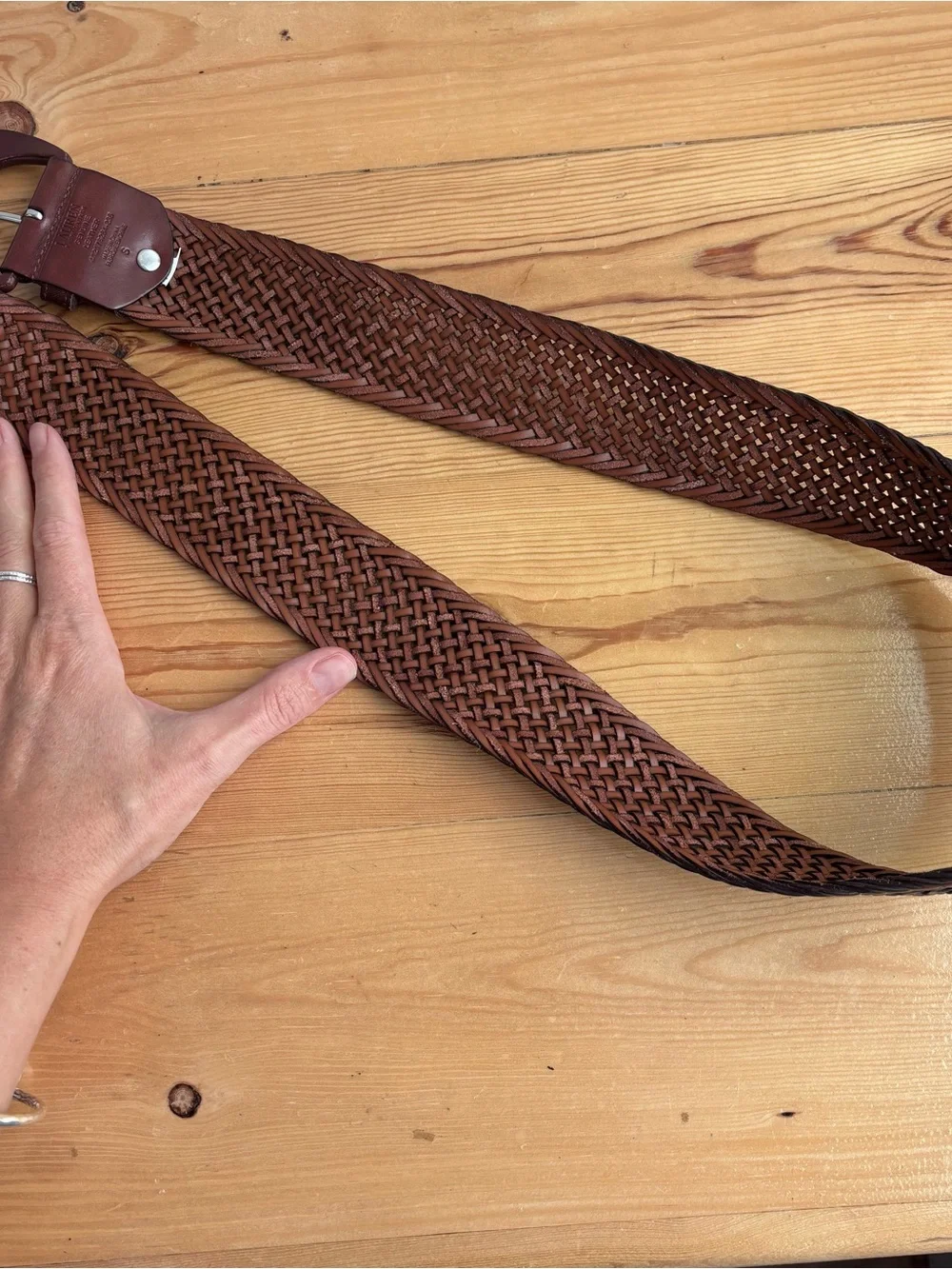 Ralph Lauren Leather Braided Belt Sz S